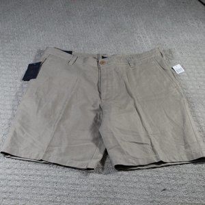 NWT Izod Linen Cotton Blend Shorts 38x10